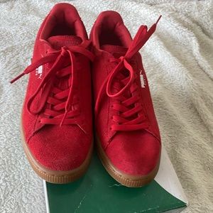 Puma red sneakers
